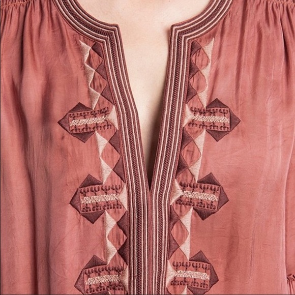 🥳HP Frye Odetta Embroidered Split balloon dress - Picture 5 of 8